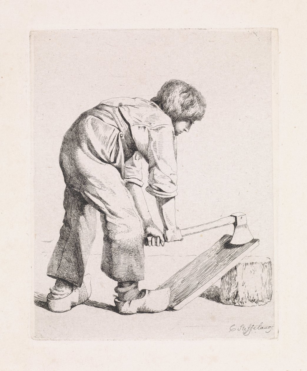 a rönkhasító Negyedik lakosztály (sorozat címe) alkotó: Cornelis Steffelaar