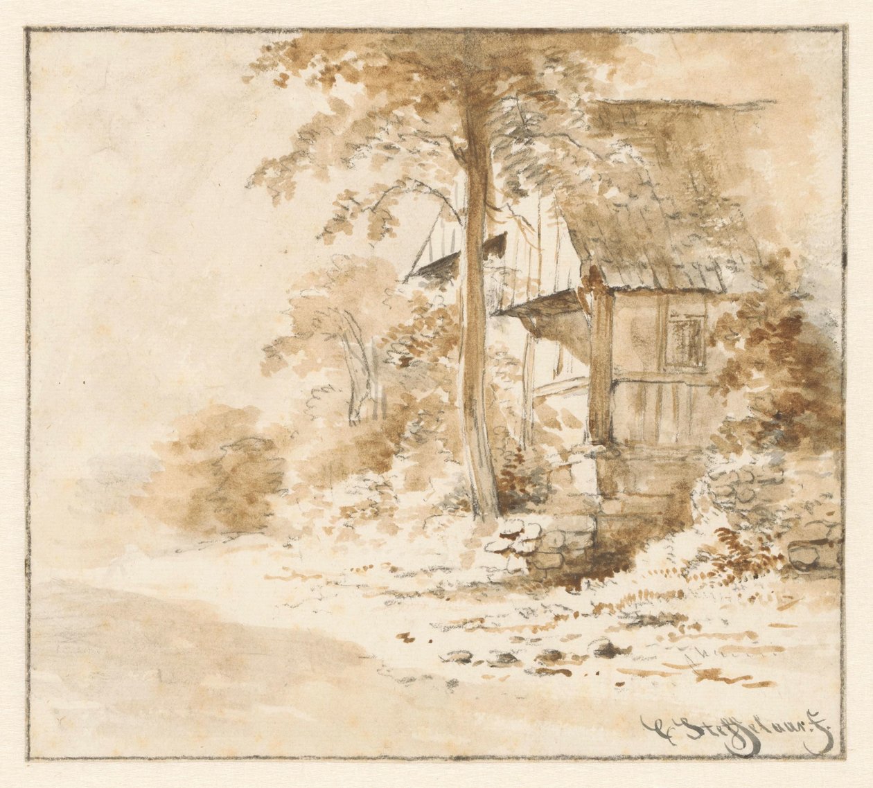 Ház Bentheimben alkotó: Cornelis Steffelaar