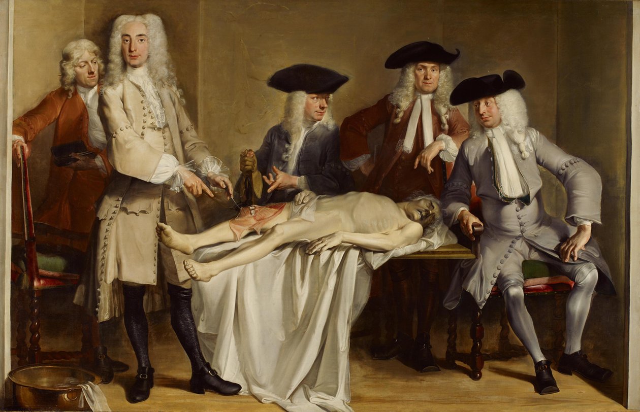 Dr. Willem Röell anatómiai leckéje alkotó: Cornelis Troost