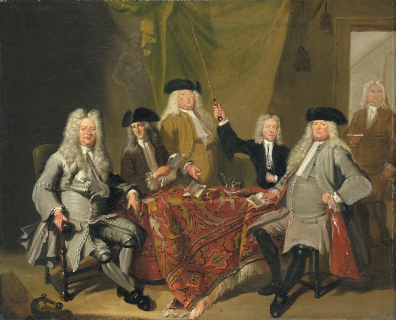 A Collegium Medicum ellenőrei alkotó: Cornelis Troost