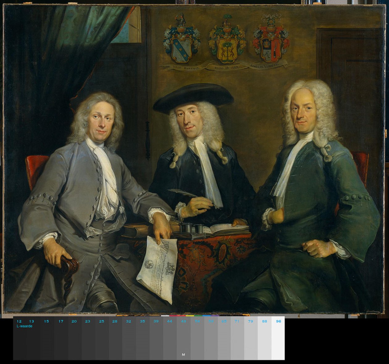 A sebészcéh három elöljárója alkotó: Cornelis Troost