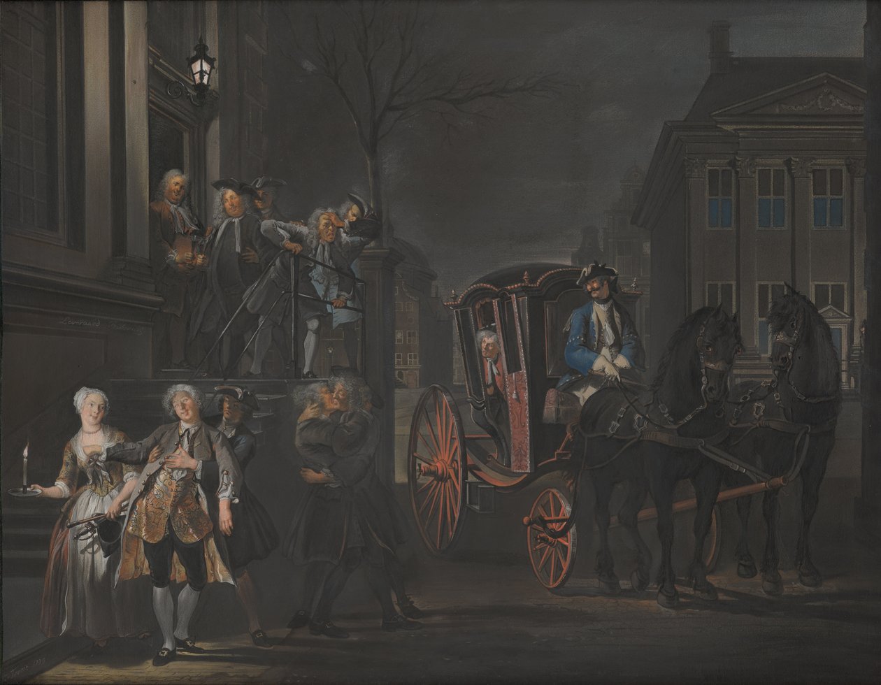 "Ott ment, aki tudott, aki nem, elesett" alkotó: Cornelis Troost