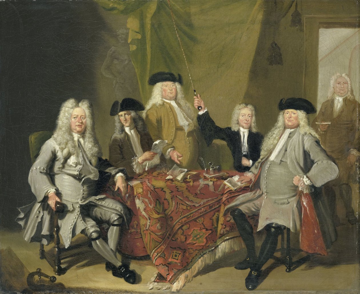 Az amszterdami Collegium Medicum felügyelői, 1724 alkotó: Cornelis Troost