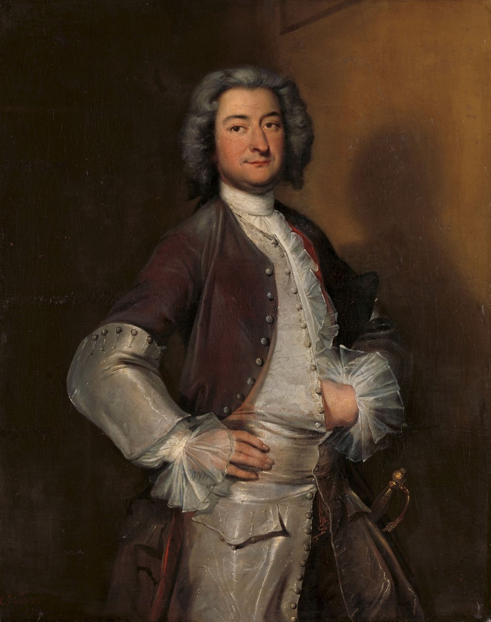 Isaac Sweers portréja alkotó: Cornelis Troost