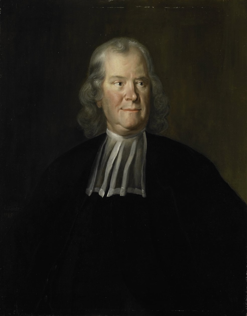 Herman Boerhaave orvos, a Leideni Egyetem professzorának portréja alkotó: Cornelis Troost