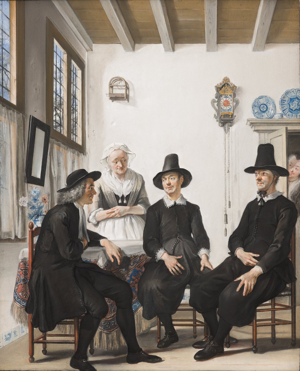 Saartje Jansnak megkérik a kezét a házasságban, 1738 alkotó: Cornelis Troost