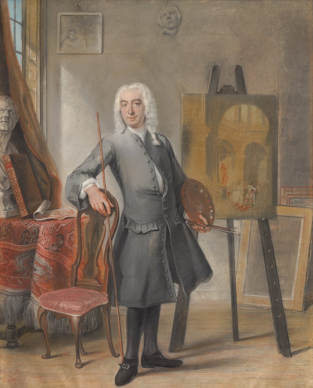 Önarckép, 1745 alkotó: Cornelis Troost