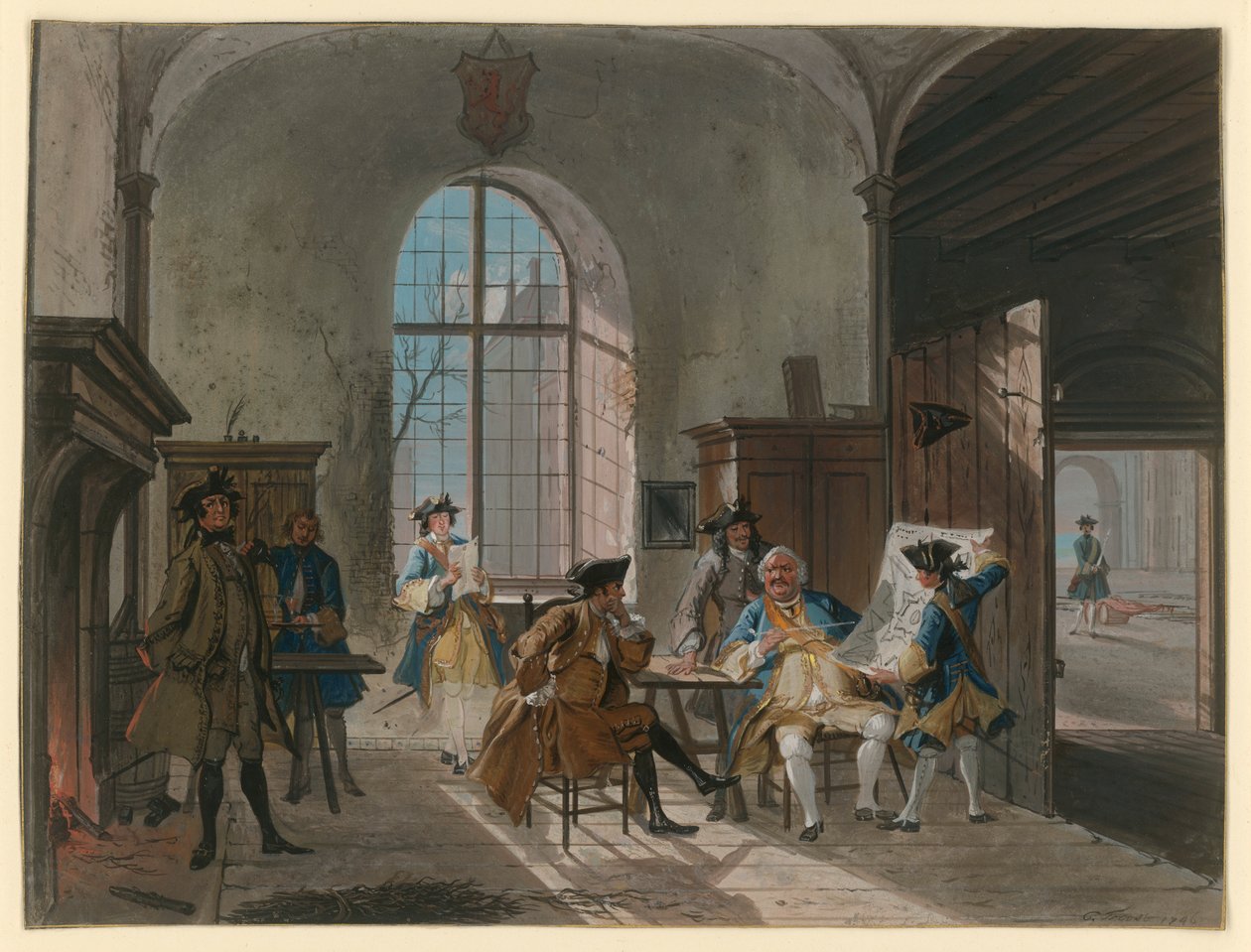 Őrszoba alkotó: Cornelis Troost