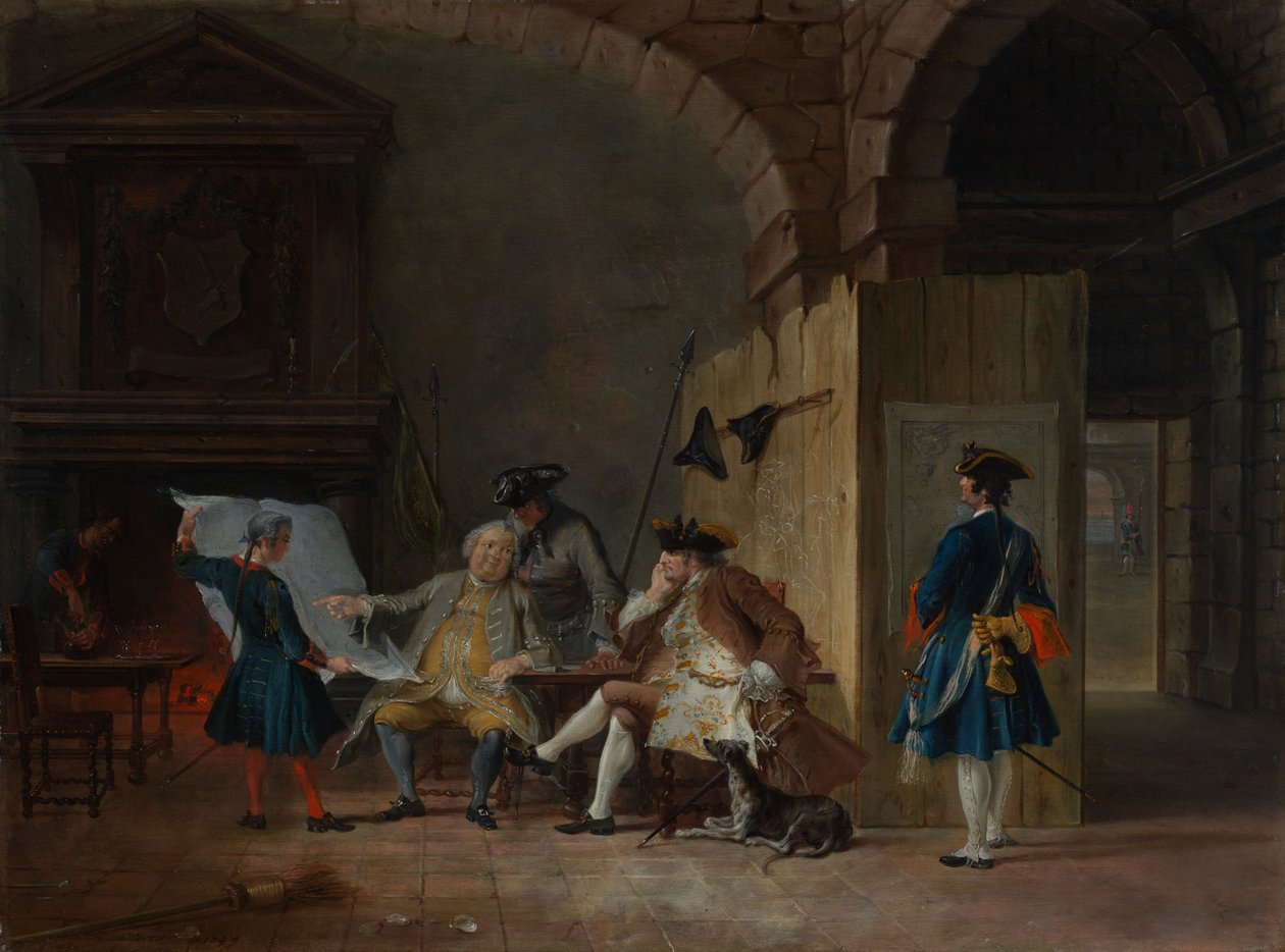 Őrszoba tisztekkel alkotó: Cornelis Troost