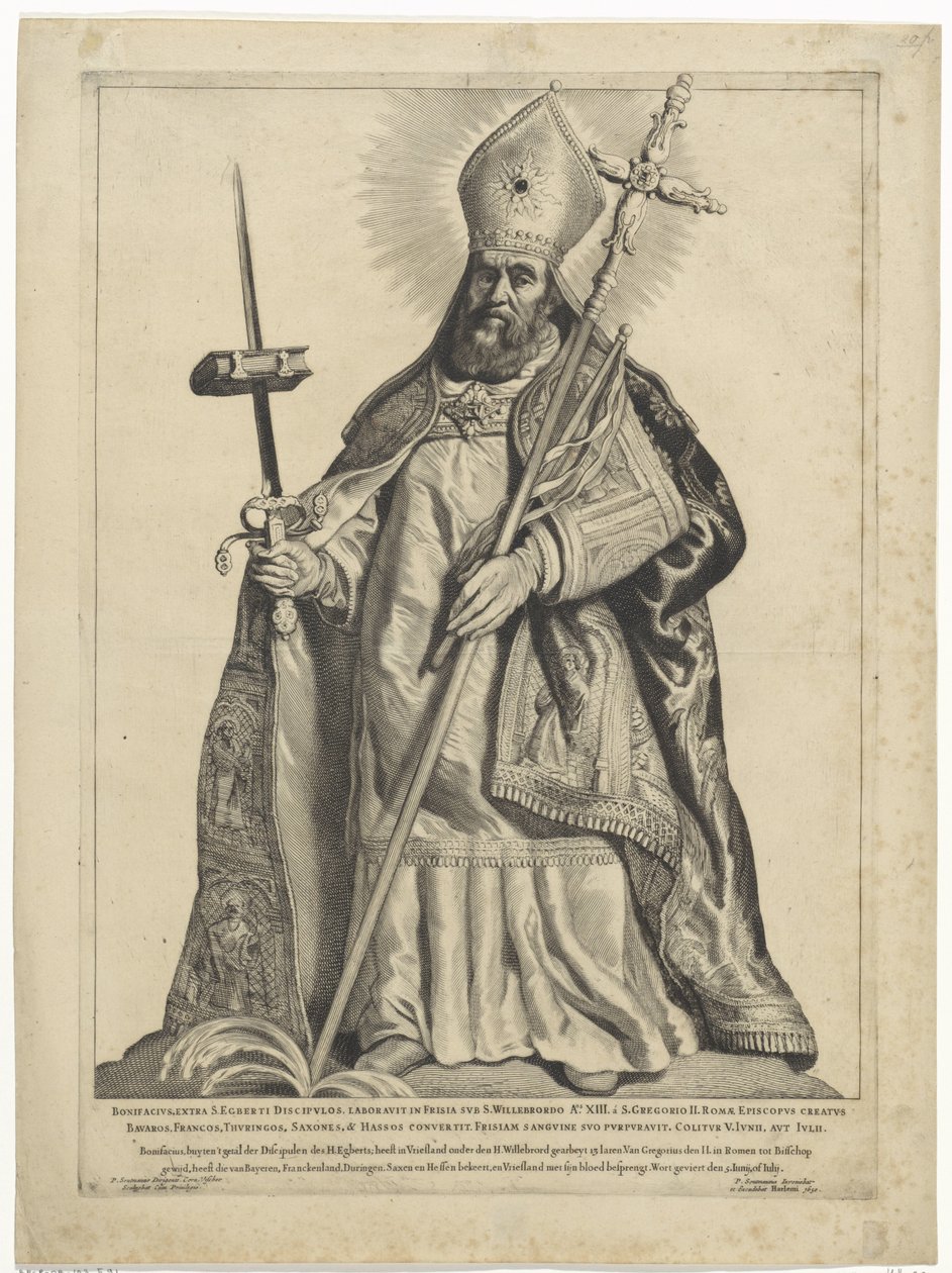 H. Bonifác Dutch Saints (sorozat címe) alkotó: Cornelis Visscher (II)