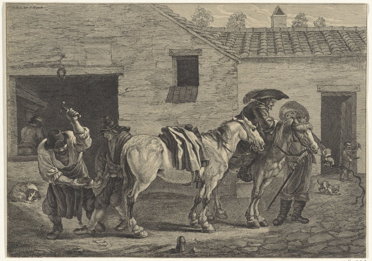 patkolókovács alkotó: Cornelis Visscher (II)