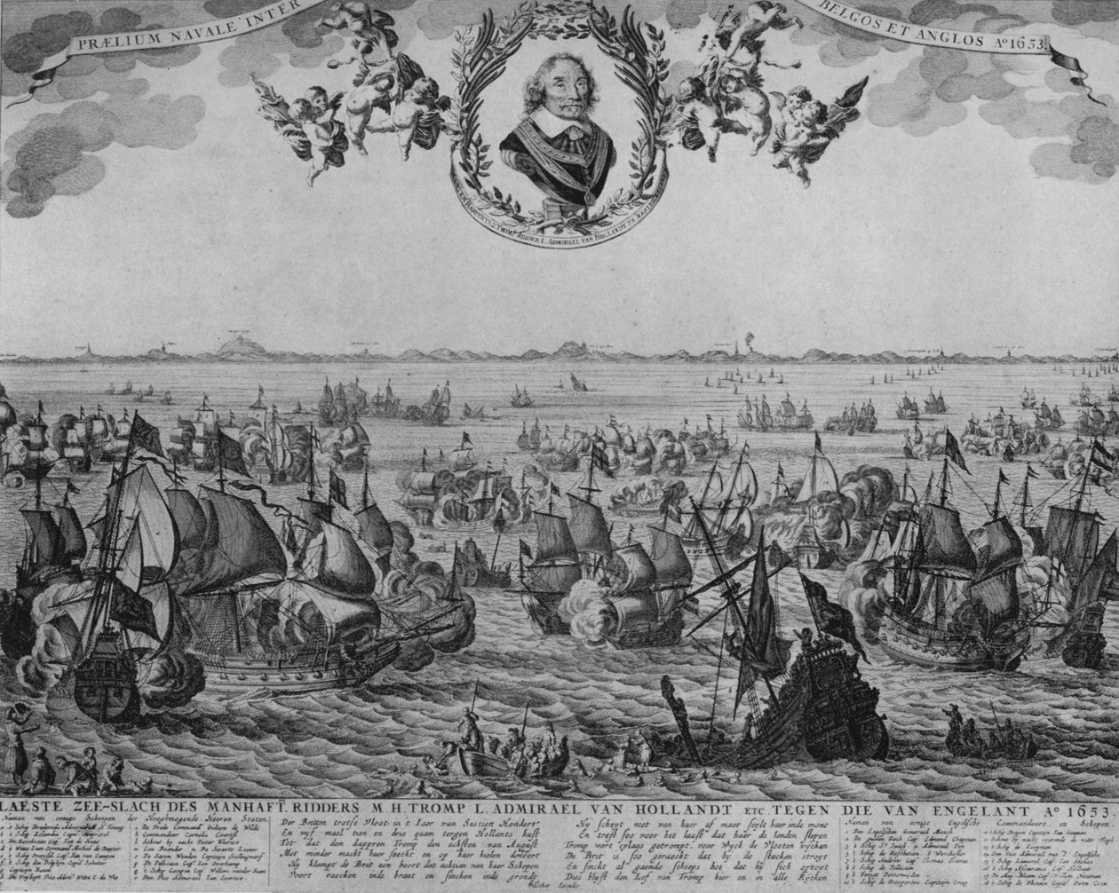 Scheveningeni csata, 1653 alkotó: Cornelis Visscher