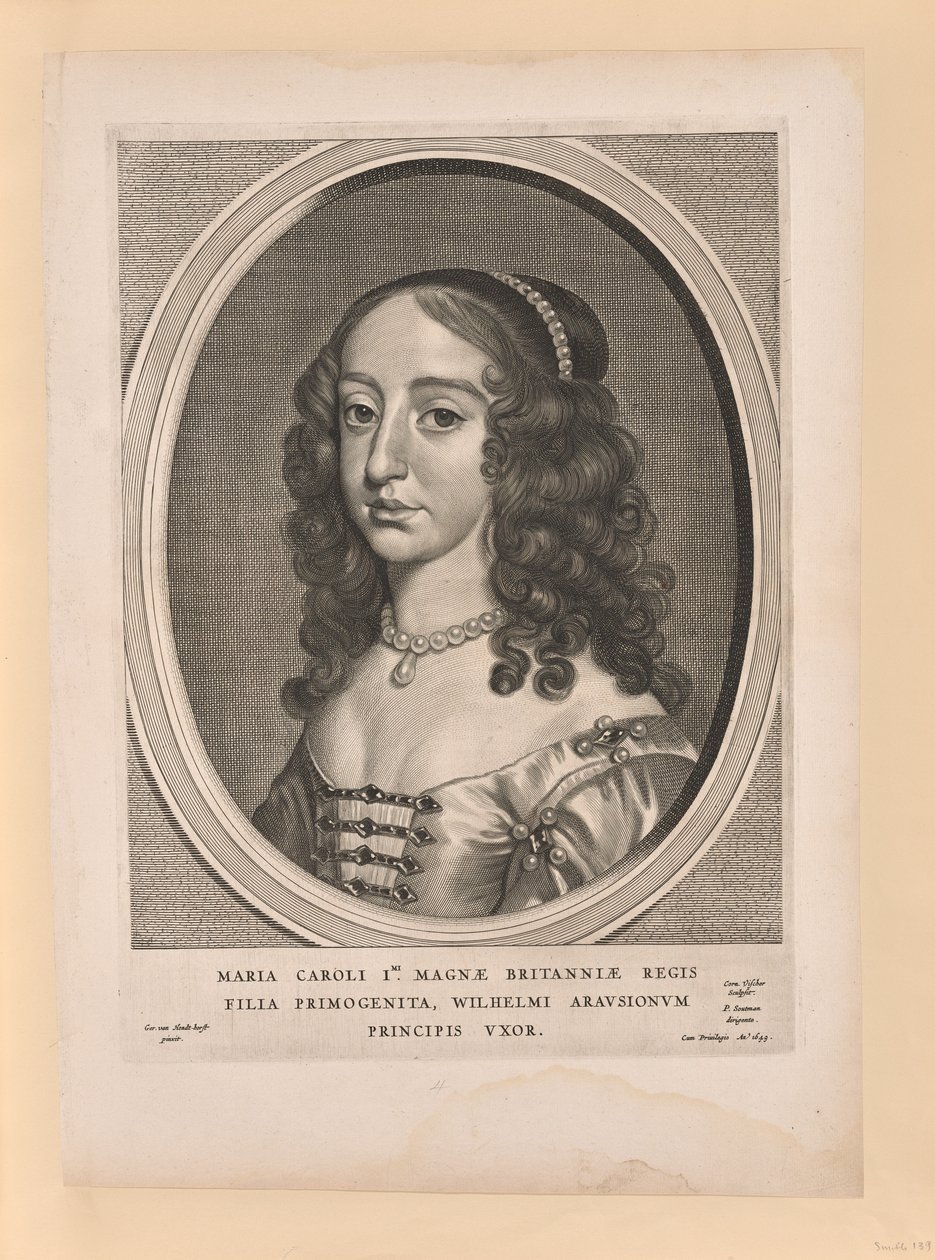 Stuart Mária, II. Vilmos felesége, a Kilenc portréból alkotó: Cornelis Visscher