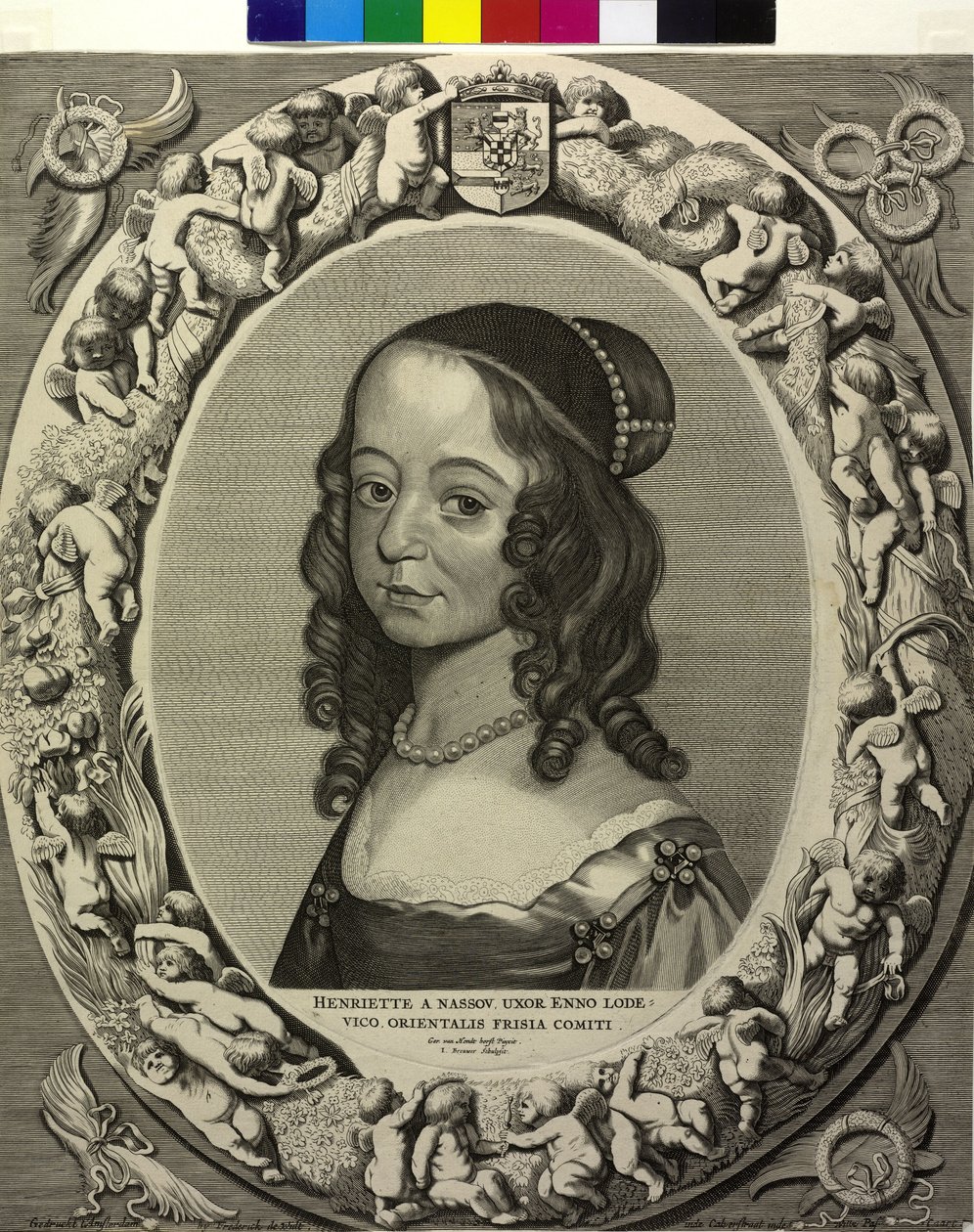 Henriette Katharina narancs hercegnő alkotó: Cornelis Visscher