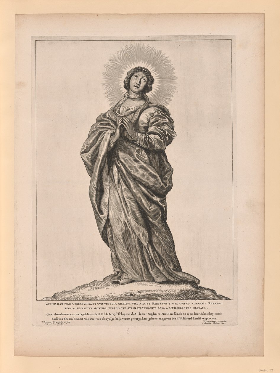 Szent Cunera, az Észak- és Dél-Hollandiai Szentek közül alkotó: Cornelis Visscher