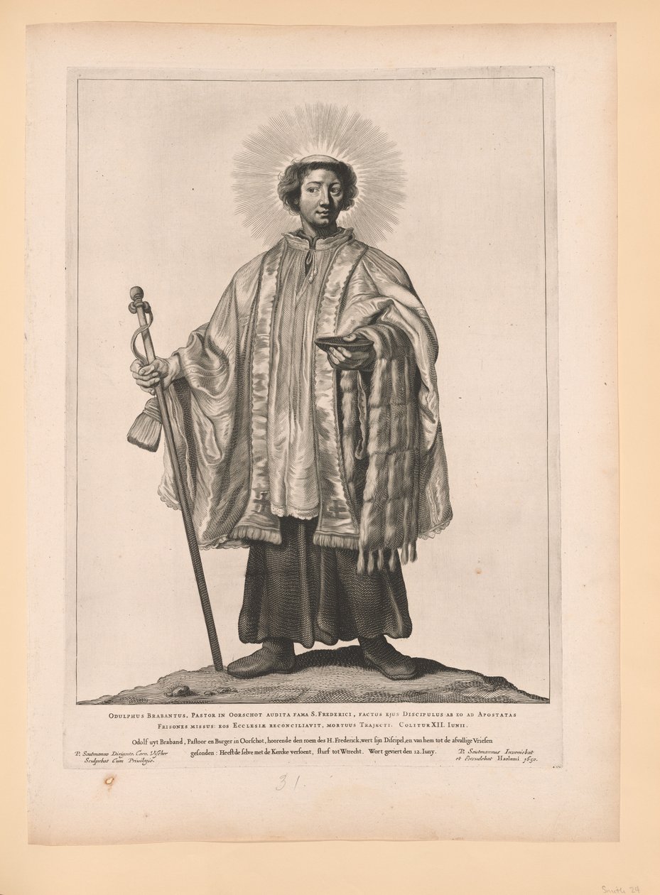 Szent Odulf, Észak- és Dél-Hollandia szentjei közül alkotó: Cornelis Visscher