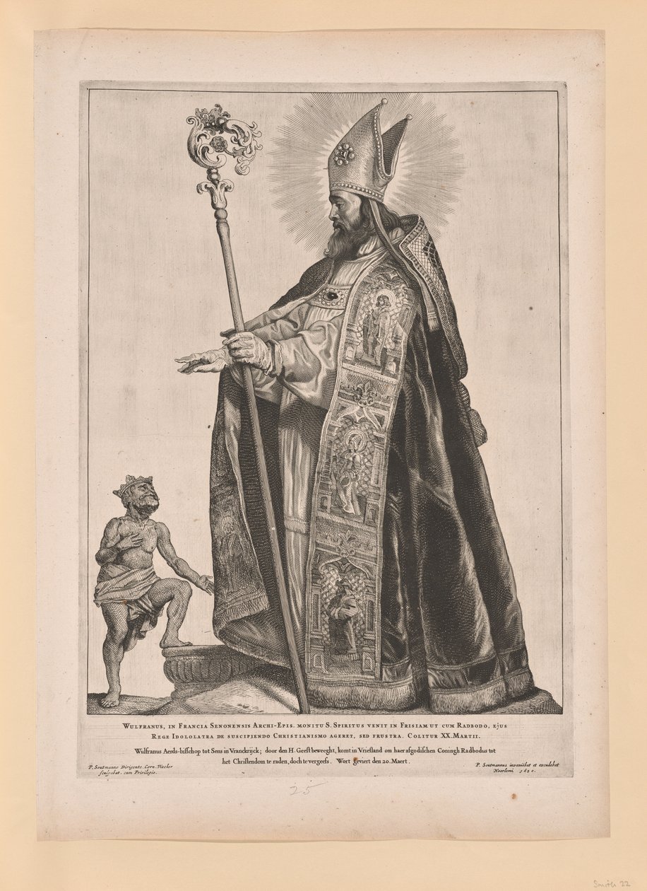 Szent Swithbert, Észak- és Dél-Hollandia szentjei közül alkotó: Cornelis Visscher