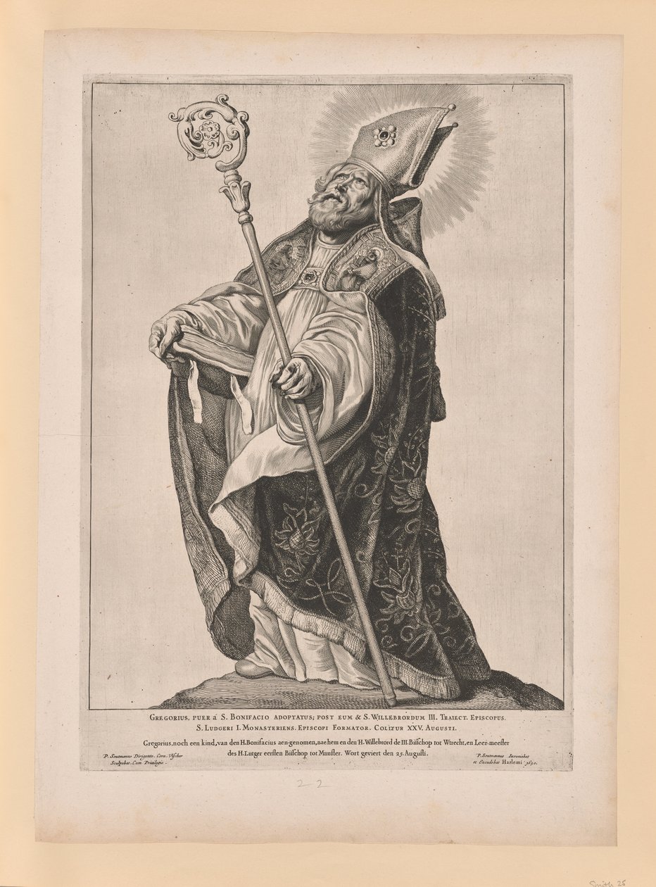 Szent Willebrord, Észak- és Dél-Hollandia szentjei közül alkotó: Cornelis Visscher