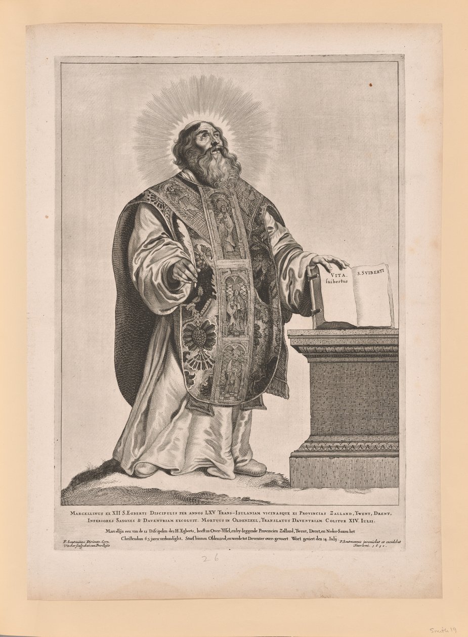 Szent Wulfram, Észak- és Dél-Hollandia szentjei közül alkotó: Cornelis Visscher