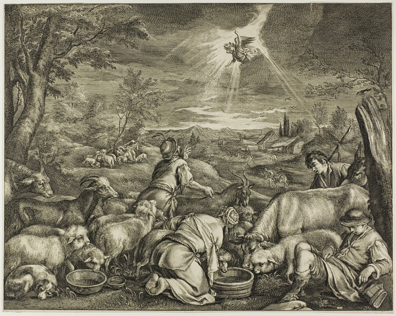 Ábrahám elindulása Sichembe, a Reynst-kabinetből alkotó: Cornelis Visscher