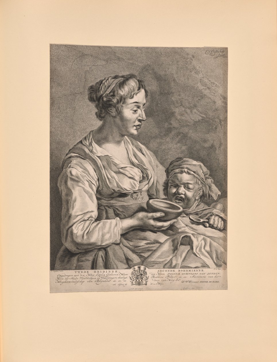 A második bohém (Second Heidinne - Seconde Bohemienne) alkotó: Cornelis Visscher