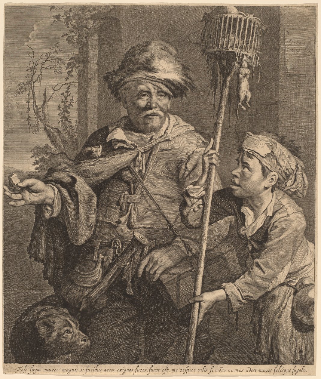 A patkányméreg eladója alkotó: Cornelis Visscher