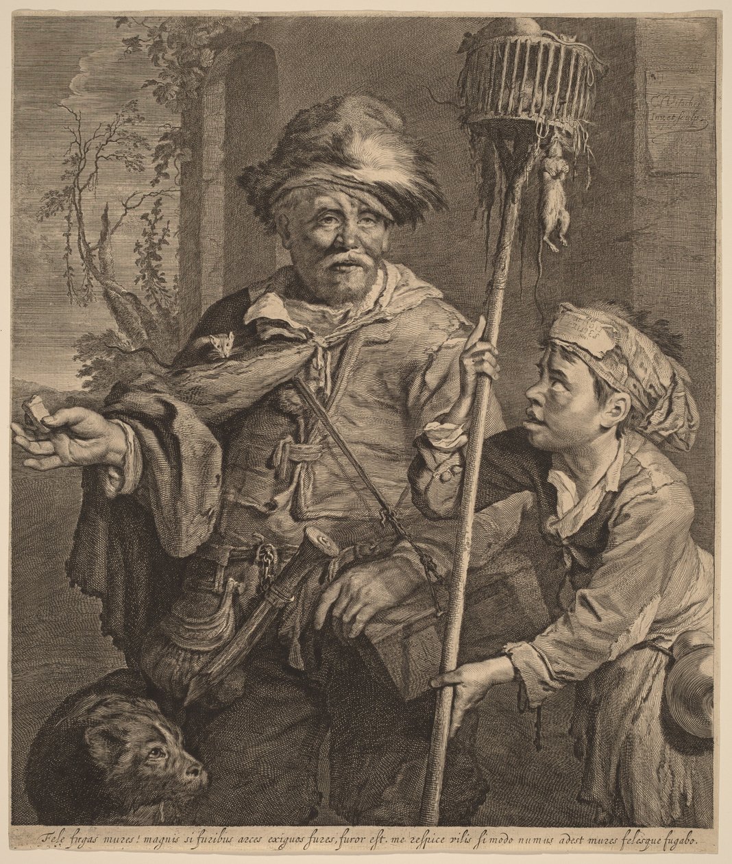Patkányméreg-árus alkotó: Cornelis Visscher