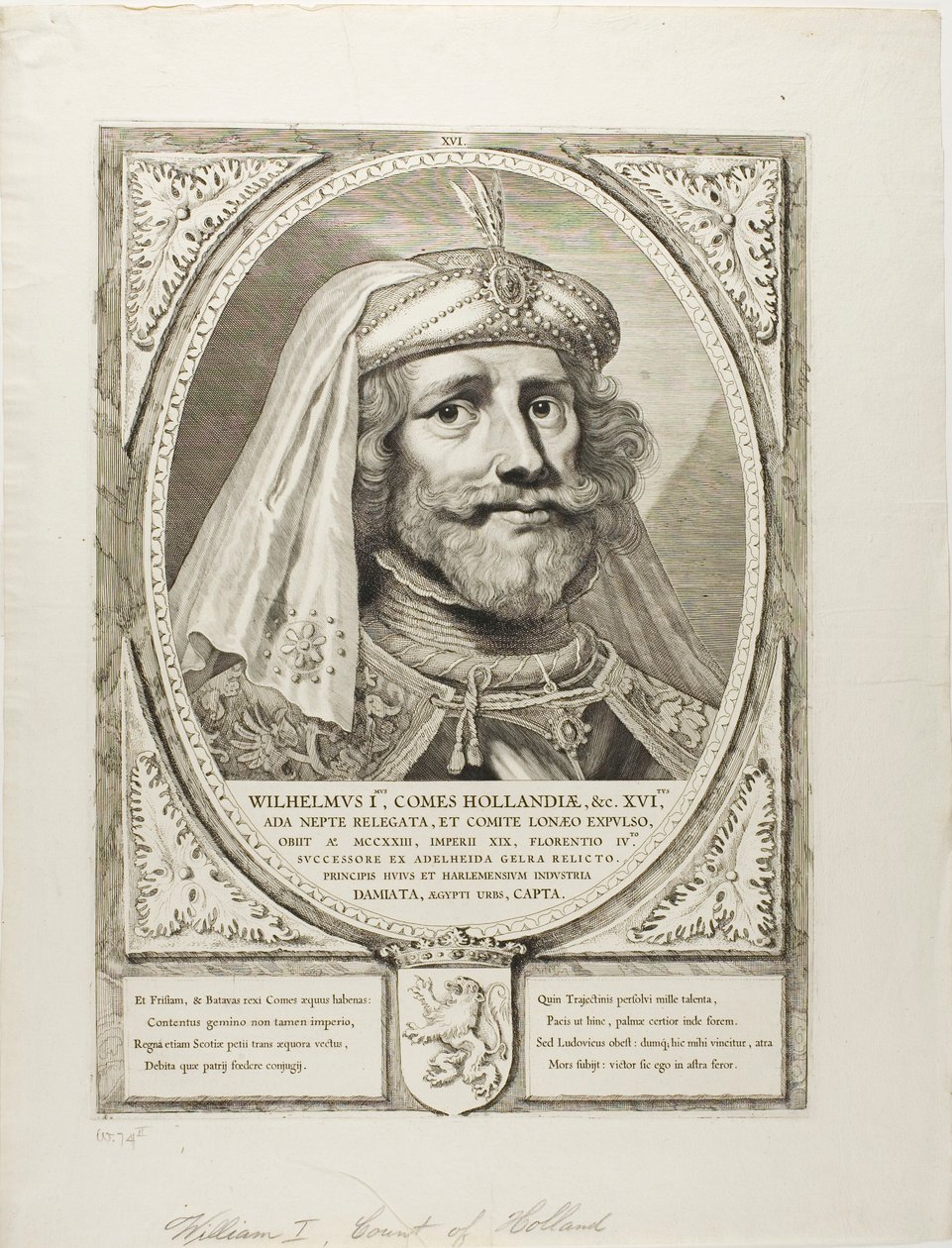 I. Vilmos, a Principes Hollandiae, Zelandiae, et Frisiae című dokumentumból alkotó: Cornelis Visscher