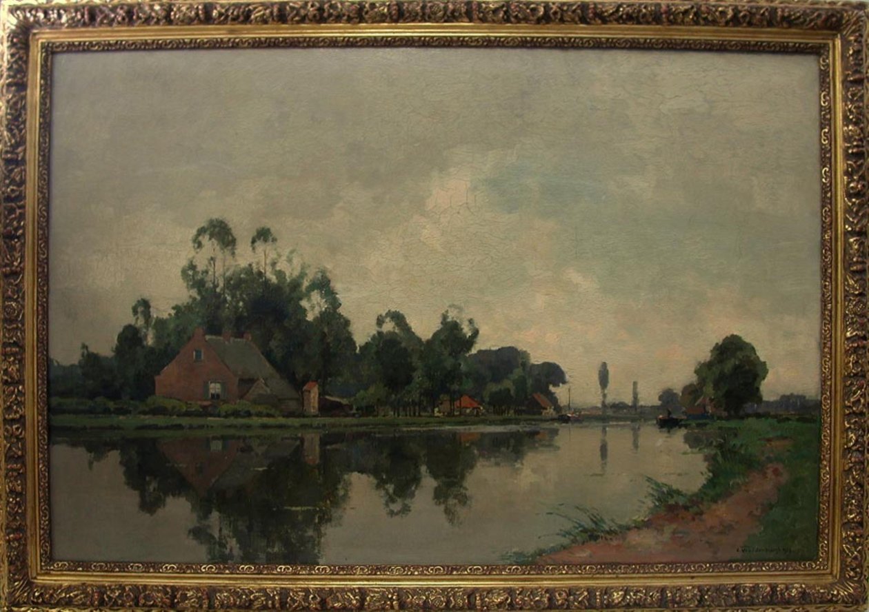 Az Amstel Ouderkerknél alkotó: Cornelis Vreedenburgh