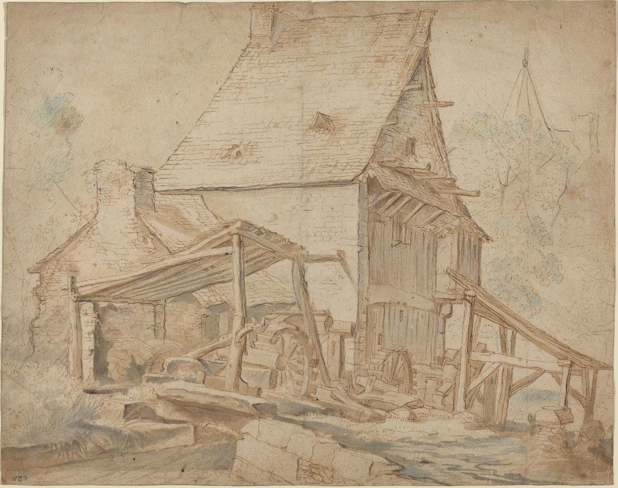 Egy régi vízimalom alkotó: Cornelis Willaerts