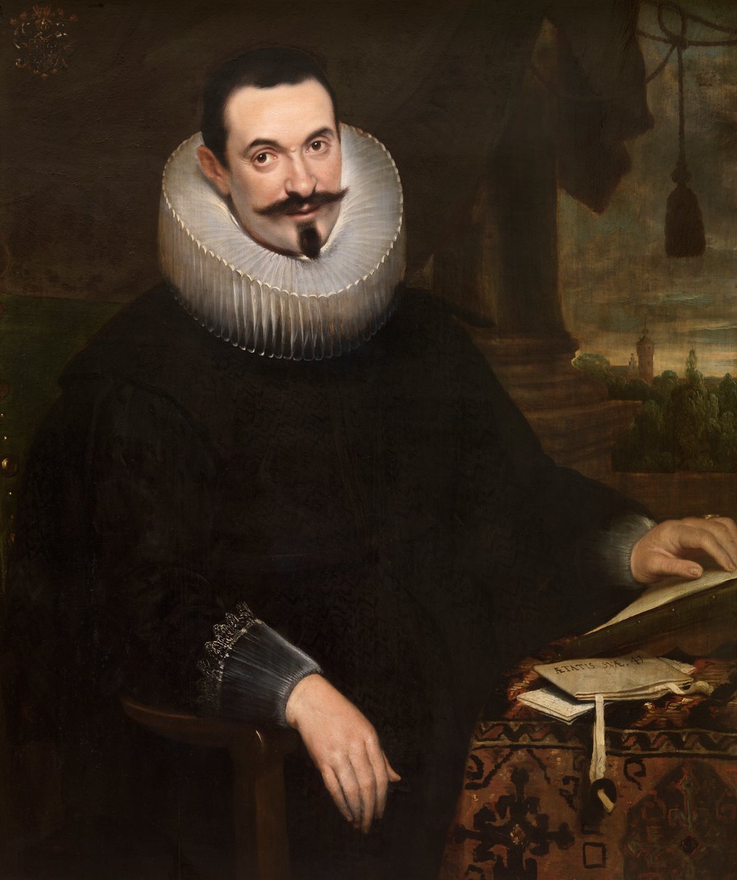 Barthel van den Berghe, közjegyző (olaj, vászon) (pár a 471108-as számhoz) alkotó: Cornelis de (attr. to) Vos