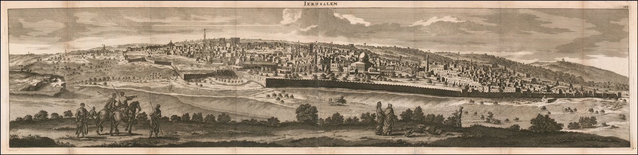 Cornelis De Bruyn 1698-as jeruzsálemi látképe alkotó: Cornelis de Bruijn