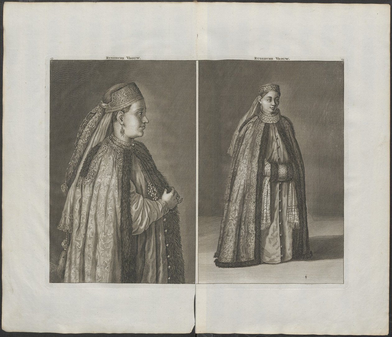 Orosz nő Kezdő: Moszkva átutazása, 1711 alkotó: Cornelis de Bruijn