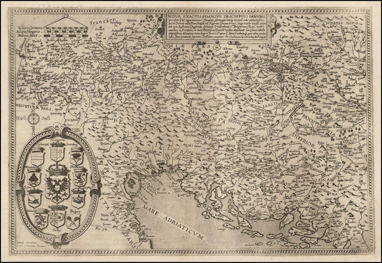 Cornelis de Jode 1593-as Duna térképe alkotó: Cornelis de Jode