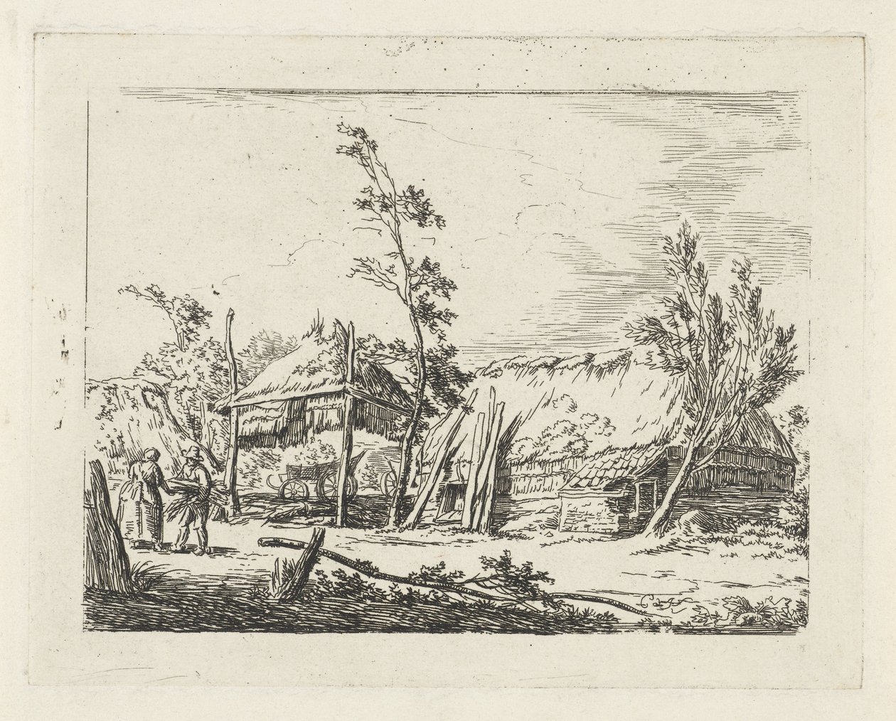 Farm szénakazallal alkotó: Cornelis de Kruyff
