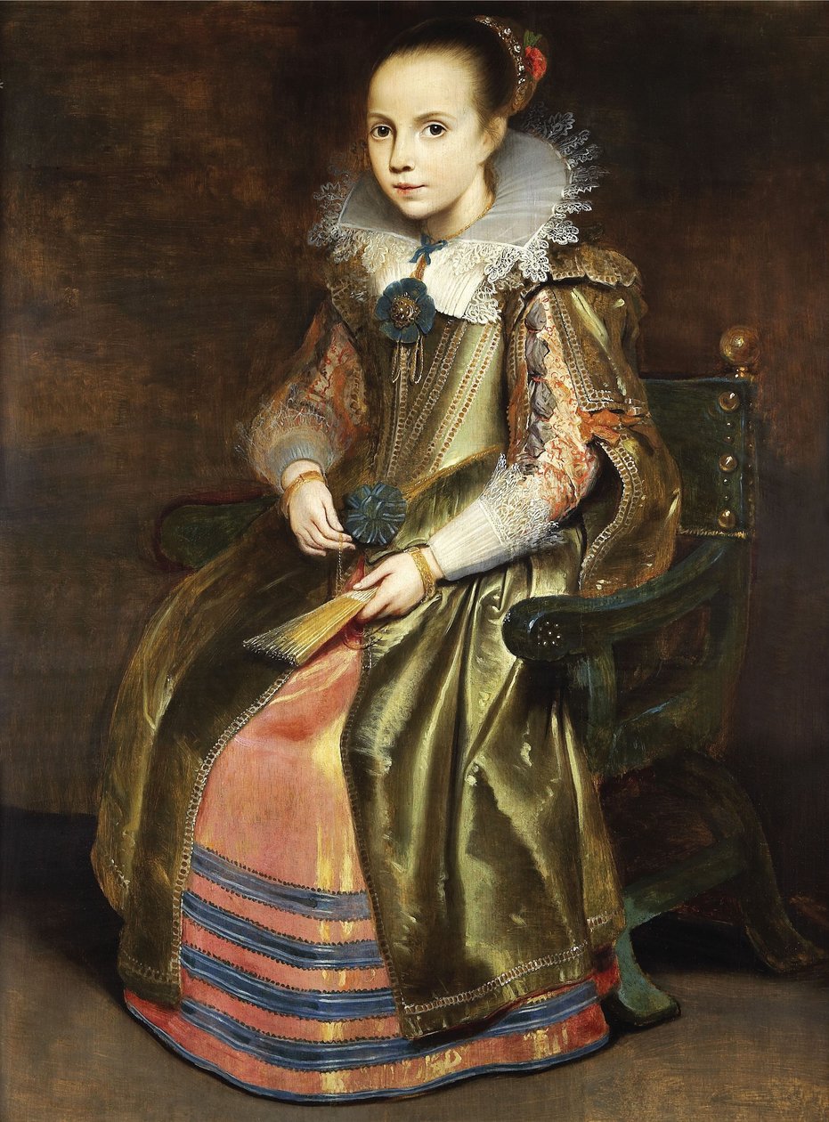 Elisabeth Vekemans kislányként alkotó: Cornelis de Vos