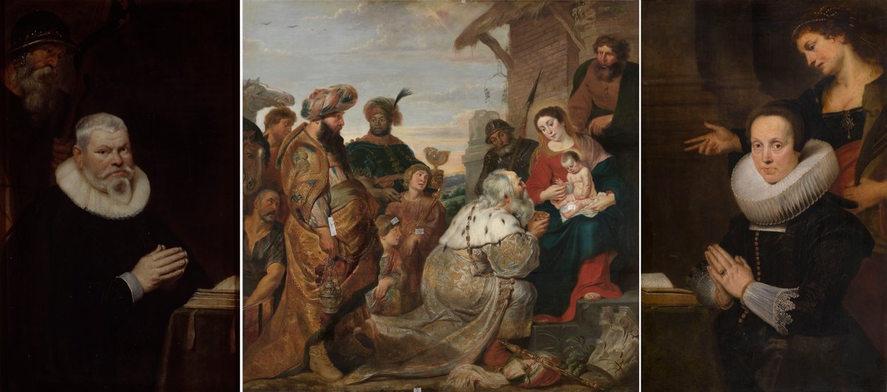Willem van Meerbeeck és felesége, Barbara Kegeleers sírfelirata alkotó: Cornelis de Vos