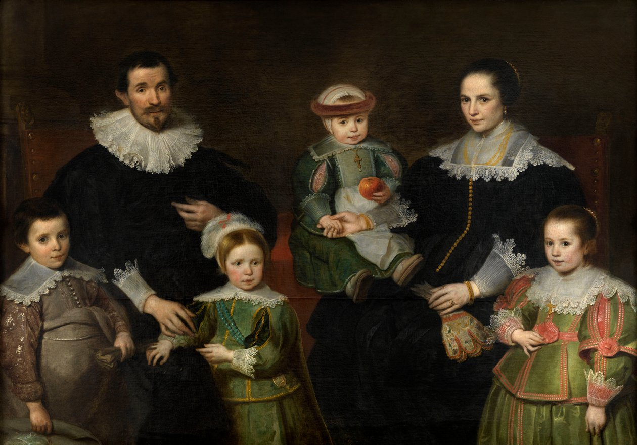 Családi portré, 1630-35 körül (olaj, vászon) alkotó: Cornelis de Vos