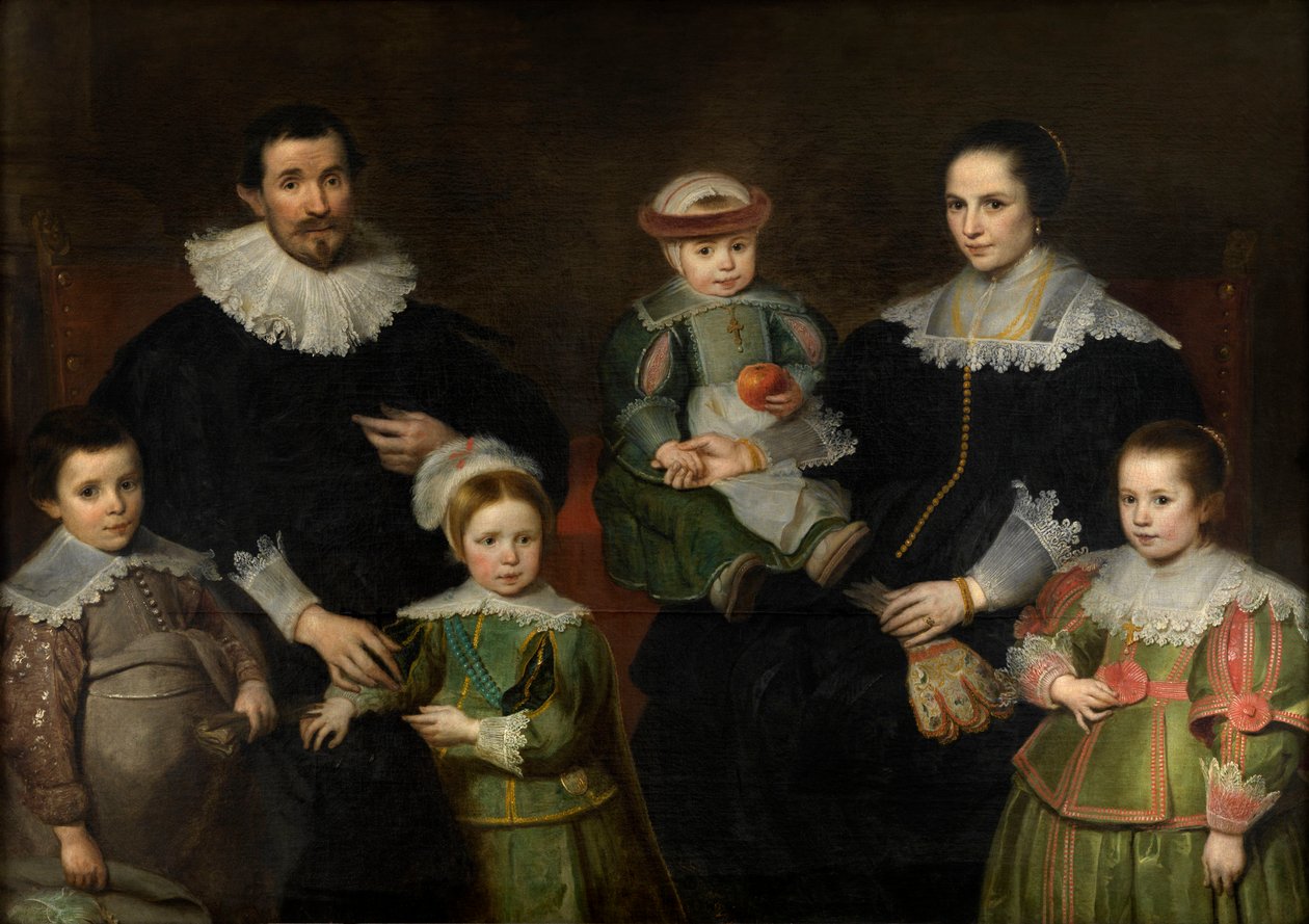 Családi portré, 1630-35 körül (olaj, vászon) alkotó: Cornelis de Vos