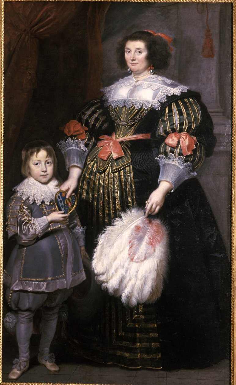 Madame Charlotte Butkens-Smit van Cruyninghen és fia, Johannes-Amatus alkotó: Cornelis de Vos