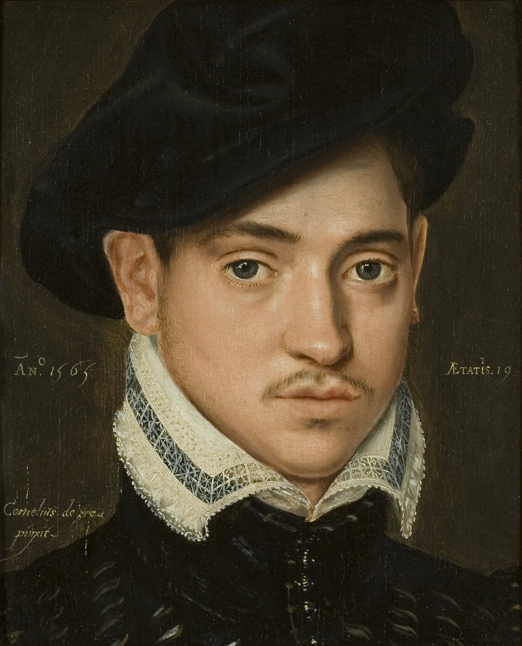 Egy fiatal férfi portréja alkotó: Cornelis de Zeeu