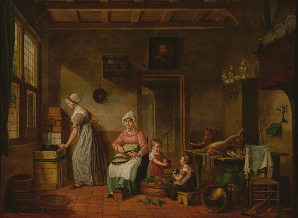 Konyhabelső, 1820 alkotó: Cornelis van Cuylenburg