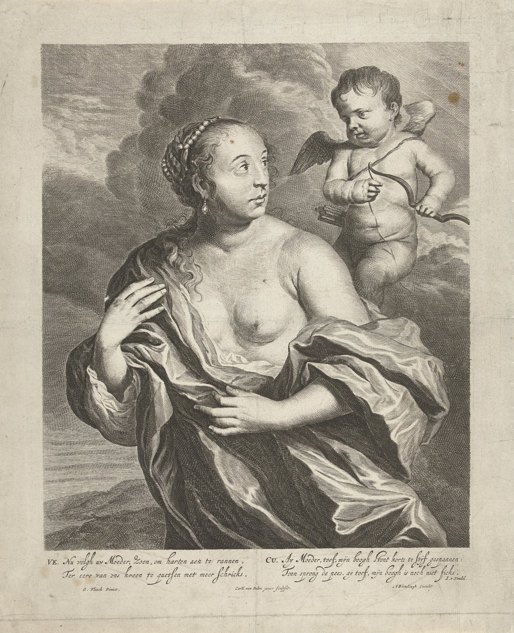 Vénusz Ámorban alkotó: Cornelis van Dalen (II)