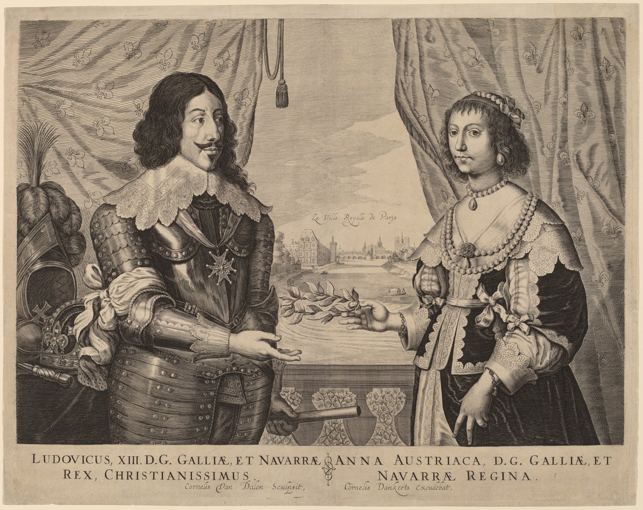 XIII. Lajos francia király és Anna osztrák király alkotó: Cornelis van Dalen I