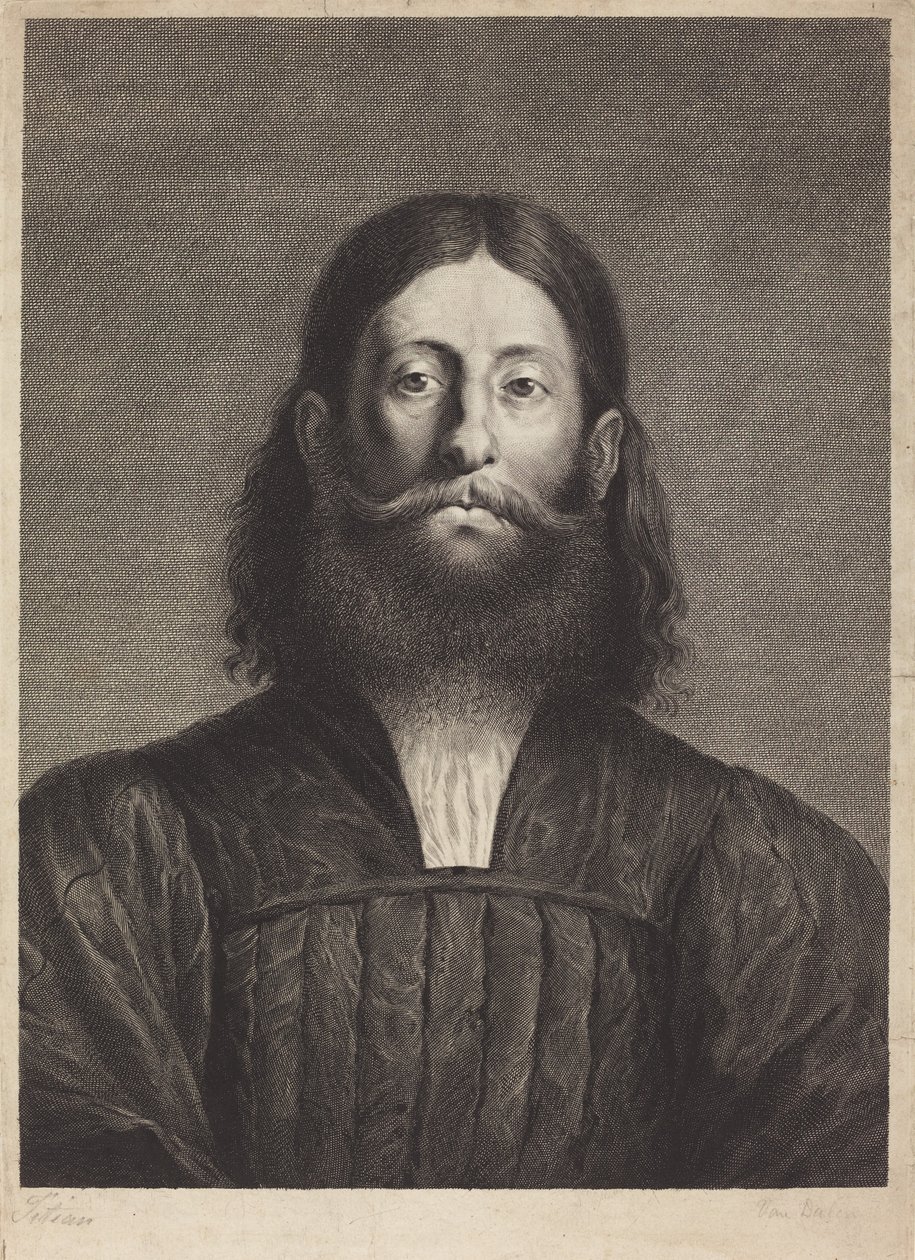 Giorgione Barbarelli alkotó: Cornelis van Dalen I, after Titian