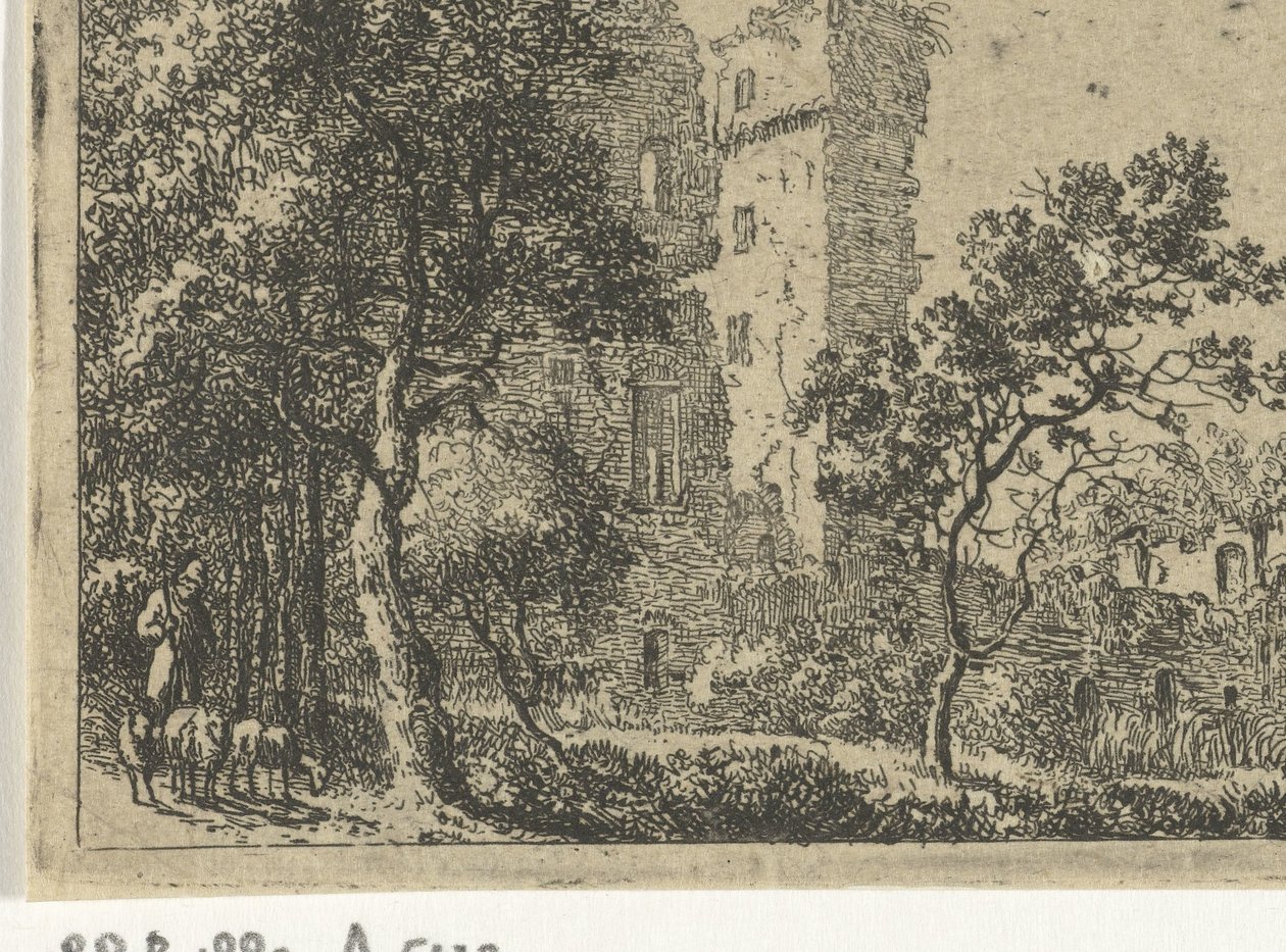 A de Haar kastély romjai alkotó: Cornelis van Hardenbergh
