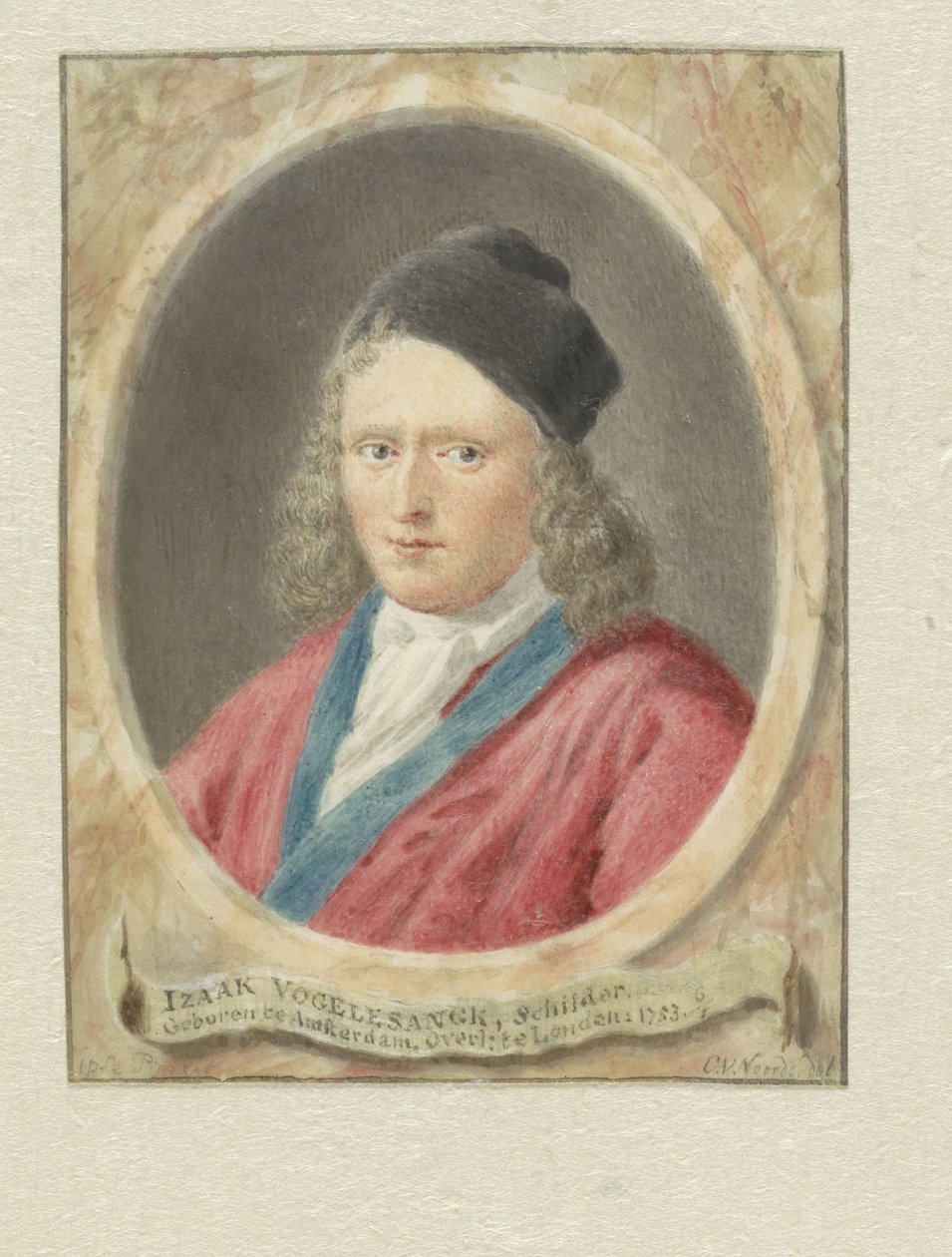 Izaak Vogelensanck portréja alkotó: Cornelis van Noorde