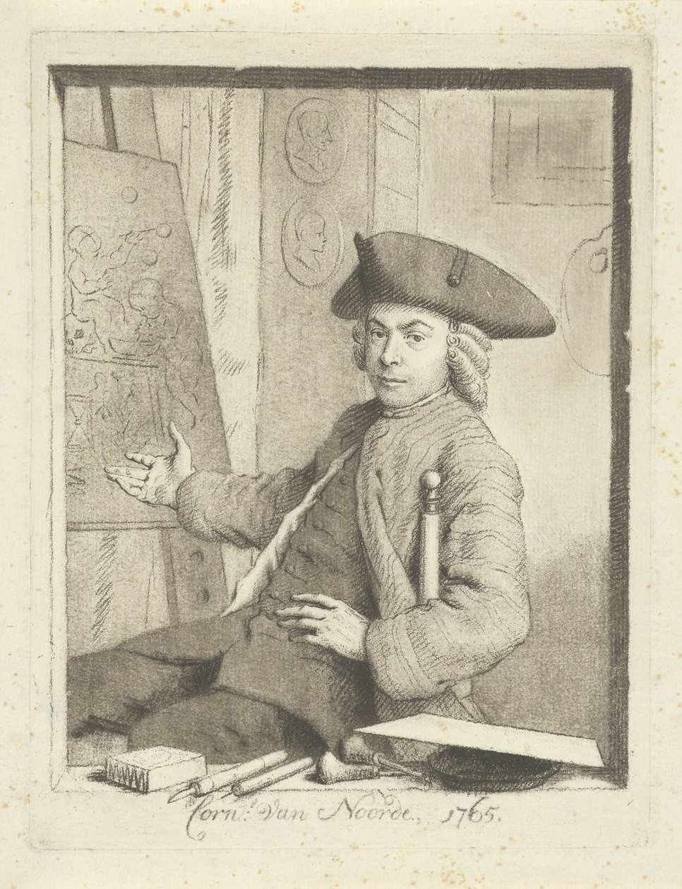 Cornelis van Noorde önarcképe alkotó: Cornelis van Noorde