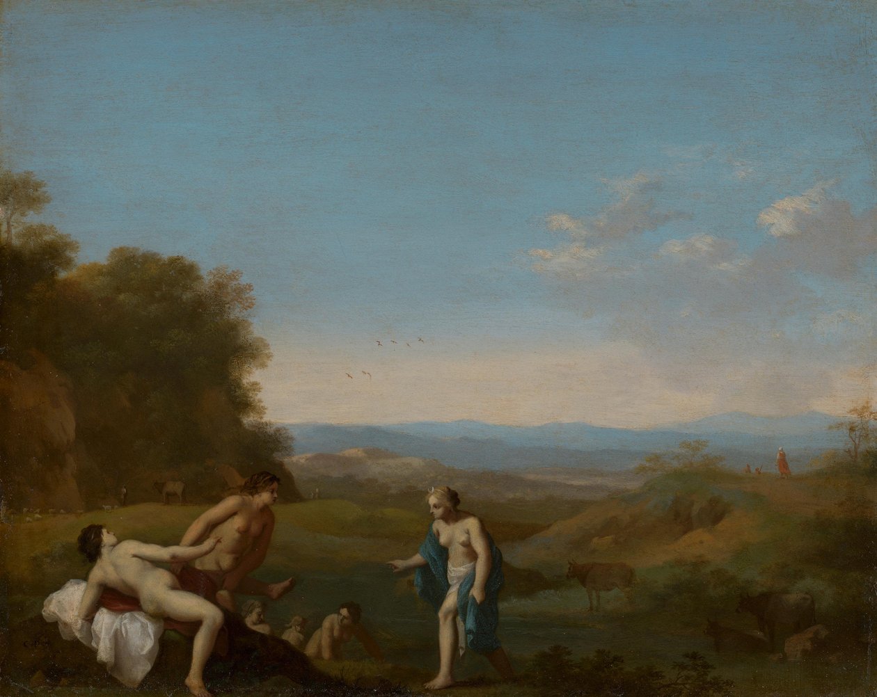 Diana entdeckt den Fehltritt der Callisto alkotó: Cornelis van Poelenburch