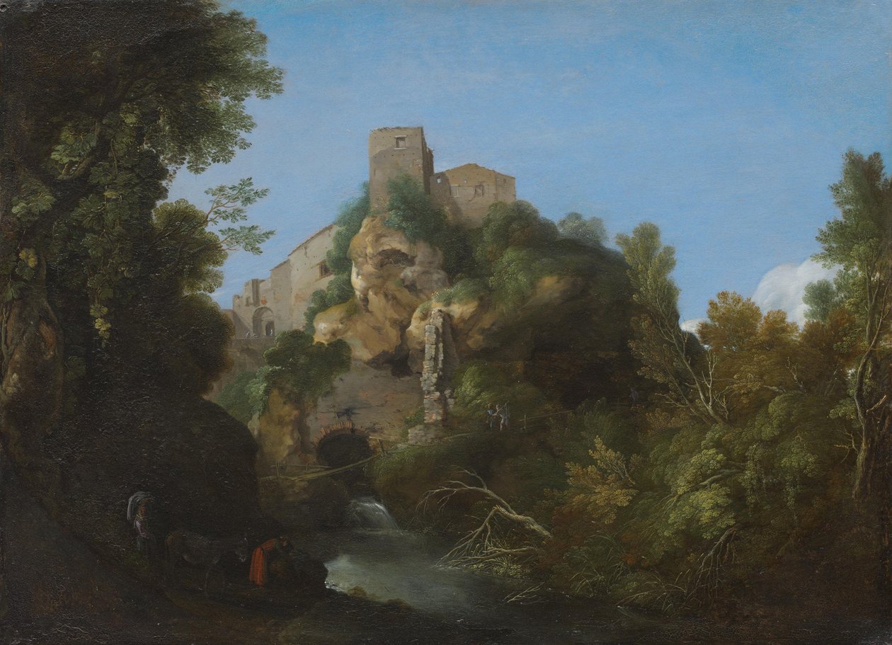 Olasz táj alkotó: Cornelis van Poelenburch